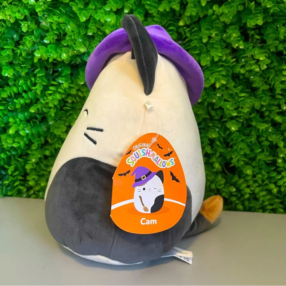 Cam the Cat Witch Winking w Broomstick/ Hat Halloween Squishmallows 8